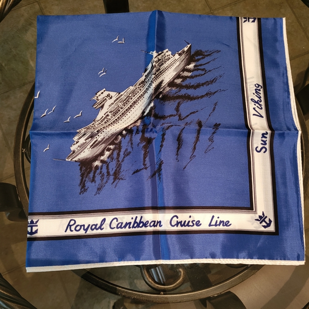 Vintage Royal Carribean Cruise Line Scarf